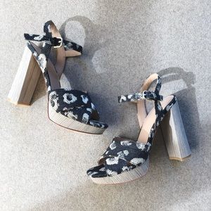 Pour La Victoire Leopard Sandal Heels